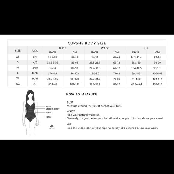 CUPSHE Sweet Honey Bowknot One-Piece Swimsuit - Picture 6 of 6